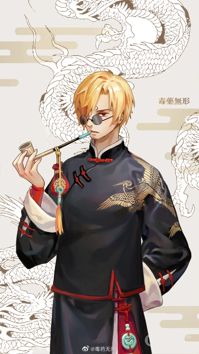 中国风2020贺岁海贼王人物海报4K手机壁纸图片