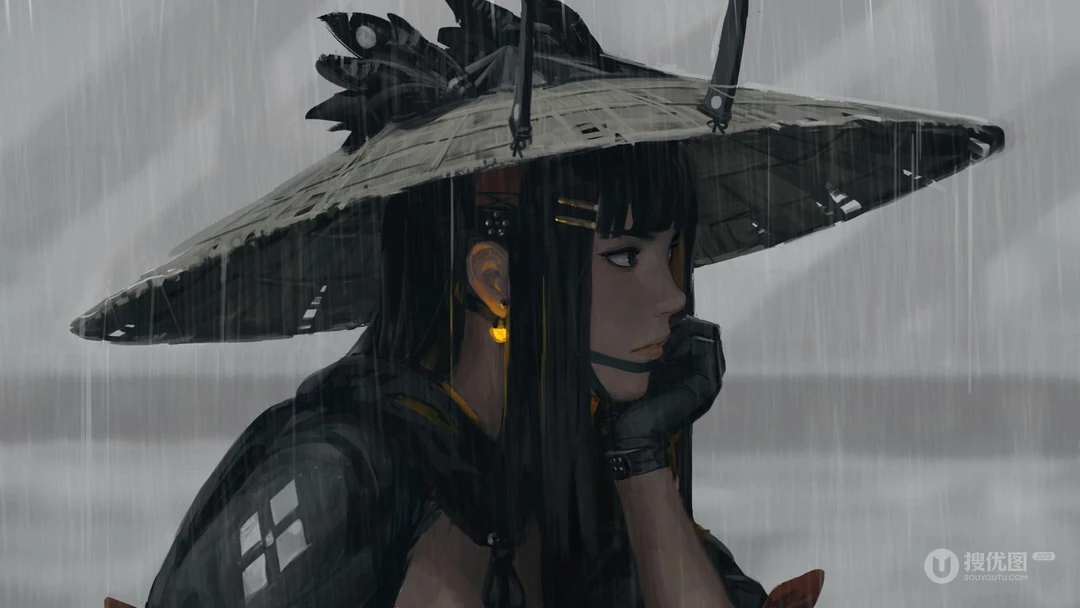 插画师Z.W. Gu手绘女侠客，女剑士系列壁纸图片高清4K