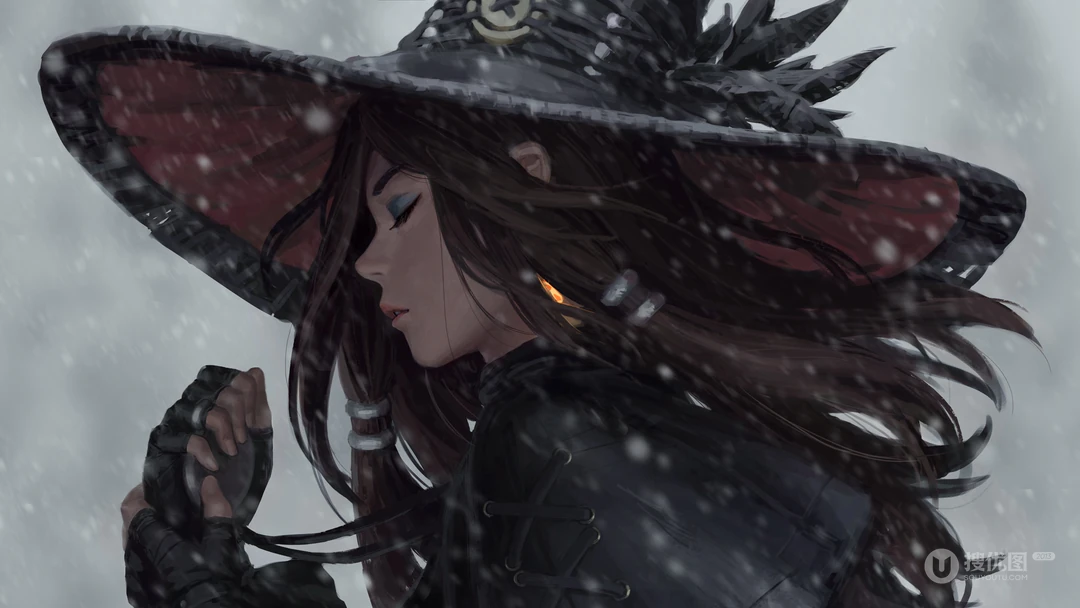 插画师Z.W. Gu手绘女侠客，女剑士系列壁纸图片高清4K