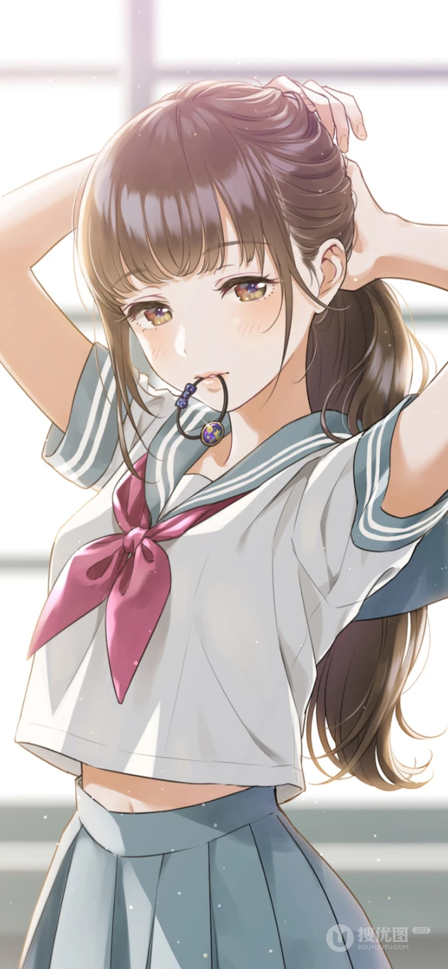 青春，活力，热情，朝气动漫少女，绘画师森倉円作品图片集