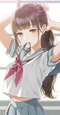 青春，活力，热情，朝气动漫少女，绘画师森倉円作品图片集