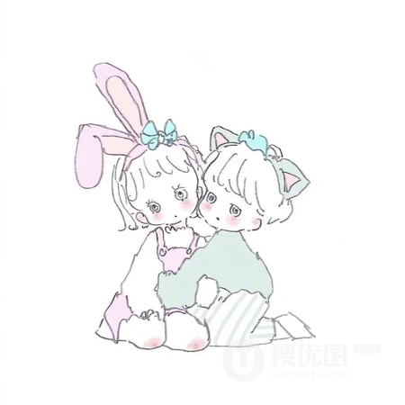 搞笑的漫画至尊宝和紫霞仙子，搞笑的卡通鹅情侣一人一半头像