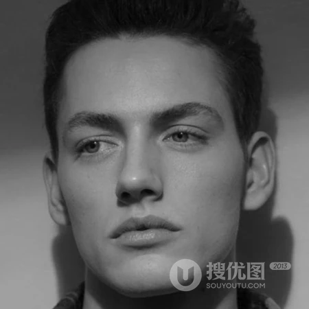 霸道欧美男生帅哥黑白色调酷头像图片