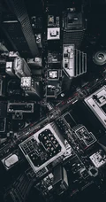城市大厦，奇特的八卦建筑航拍手机壁纸