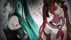 科幻感极强的动漫人物初音炫酷高清壁纸