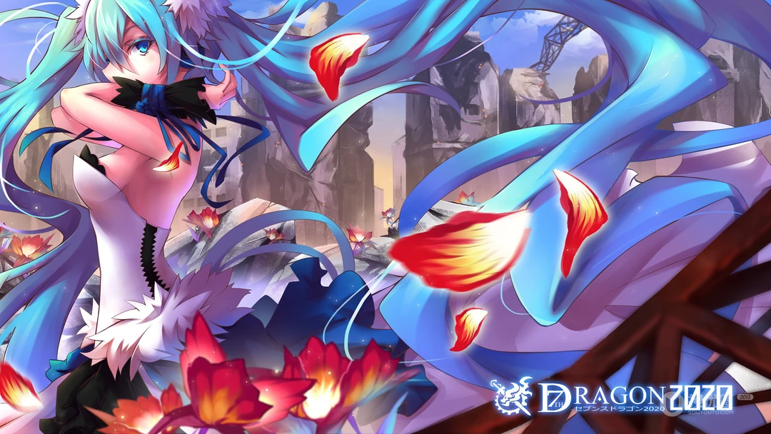 科幻感极强的动漫人物初音炫酷高清壁纸