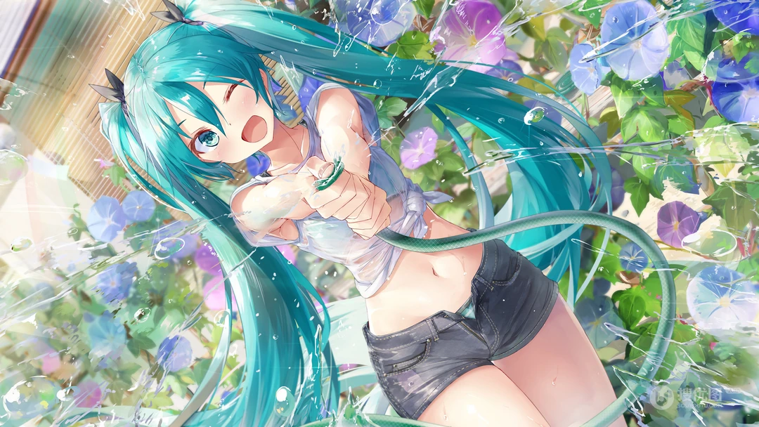 科幻感极强的动漫人物初音炫酷高清壁纸