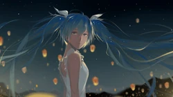 科幻感极强的动漫人物初音炫酷高清壁纸