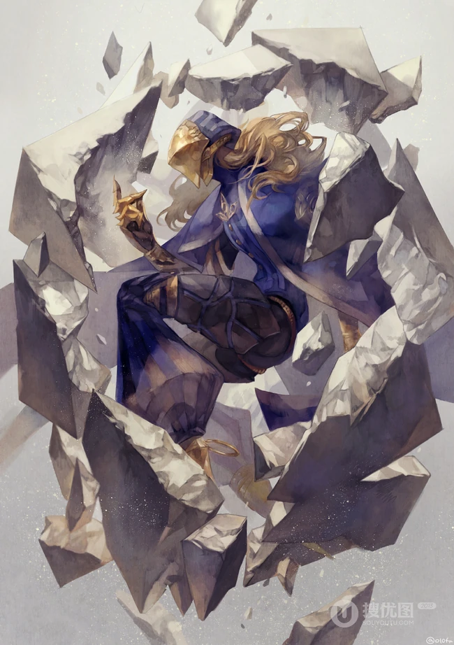 飘逸梦幻水彩风格CG插画美图，日本画师よしおか的作品