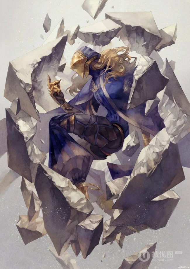 飘逸梦幻水彩风格CG插画美图，日本画师よしおか的作品