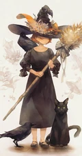 飘逸梦幻水彩风格CG插画美图，日本画师よしおか的作品