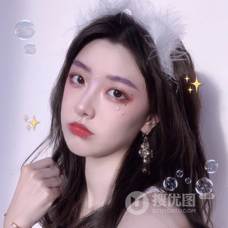 爱打扮的可爱小女生，年轻活力的少女头像