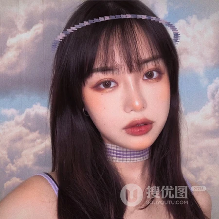 爱打扮的可爱小女生，年轻活力的少女头像