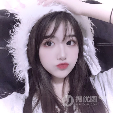 带小兔子耳朵睡衣帽的可爱少女头像图片4月10日推荐