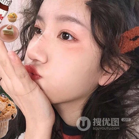 烟熏妆cosplay少女，浓妆打扮的少女头像图片