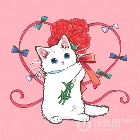 卡通猫咪手绘可爱头像4月10日推荐