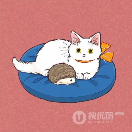 卡通猫咪手绘可爱头像4月10日推荐