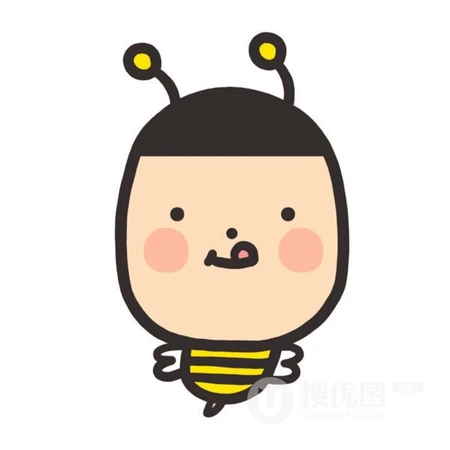 手绘可爱的短发齐刘海小女生头像图片