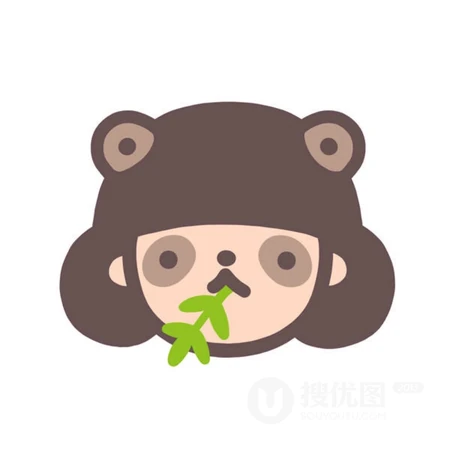 手绘可爱的短发齐刘海小女生头像图片