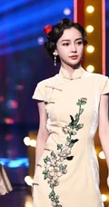 Angelababy《王牌对王牌》旗袍造型古典韵味剧照图片