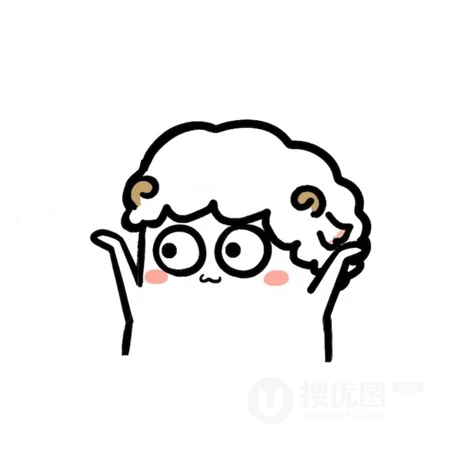 简洁的线条手绘卡通人偶可爱情侣头像