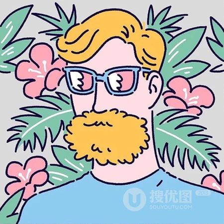 创意的各类卡通手绘角色创意情侣裁剪一人一半头像4月11日