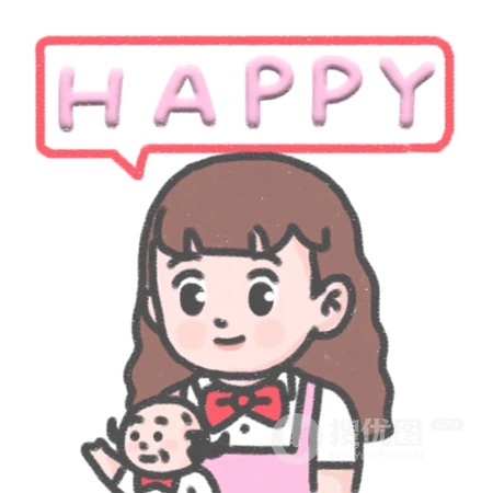 戴着各种动物头套的卡通胖小孩搞笑情侣头像套图