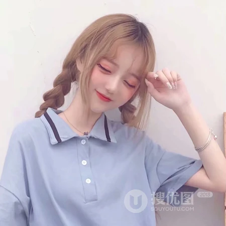 大辫子金发非主流少女头像图片套图