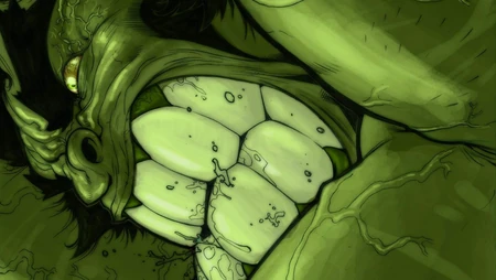 漫威超级英雄绿巨人漫画插画创意电脑壁纸