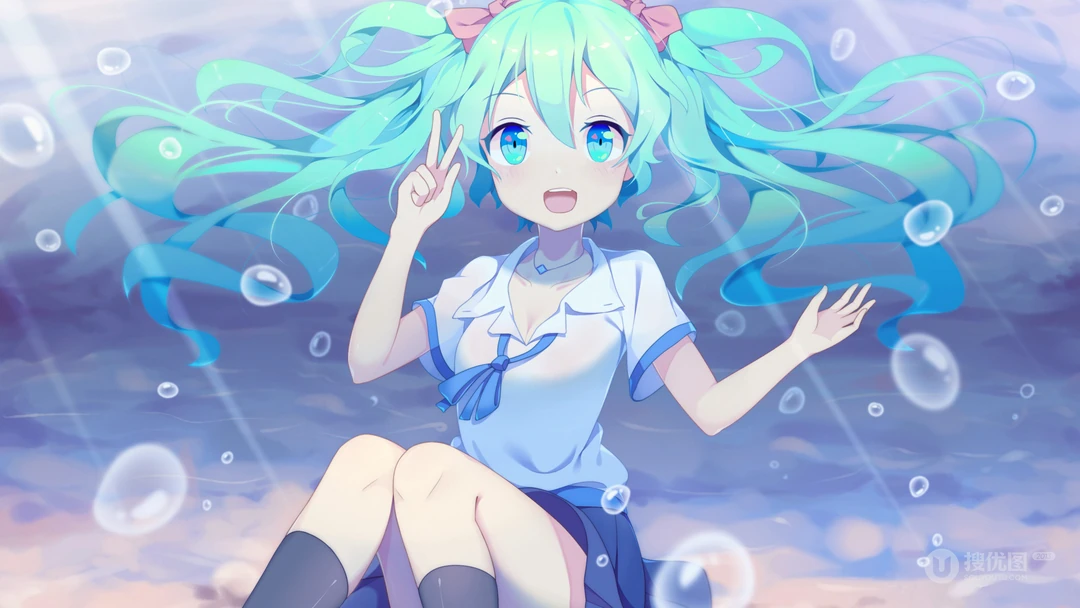 日本虚拟二次元歌手人物初音未来高清壁纸4月11日推荐