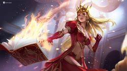 女法师，剑客手绘动漫插画高清电脑壁纸