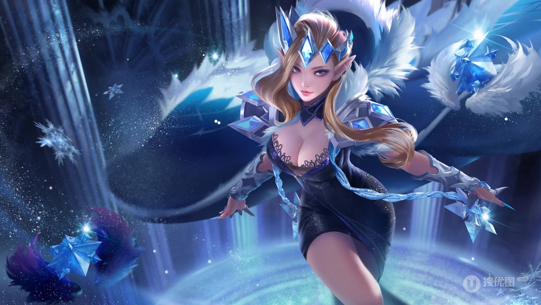 女法师，剑客手绘动漫插画高清电脑壁纸
