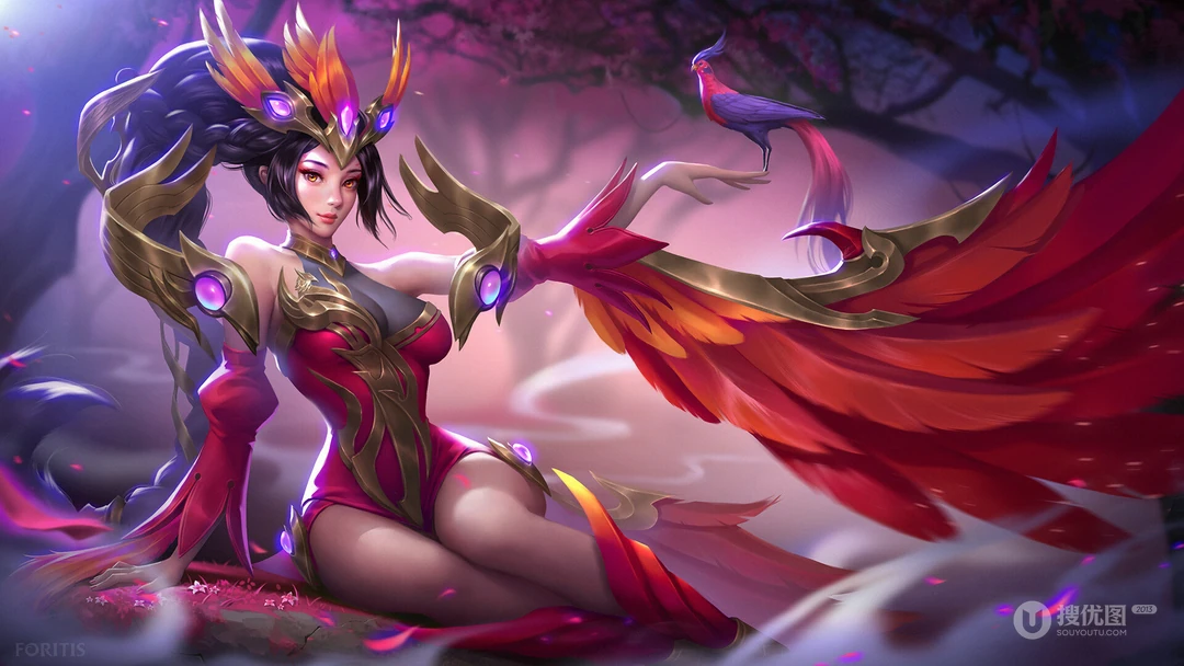 女法师，剑客手绘动漫插画高清电脑壁纸