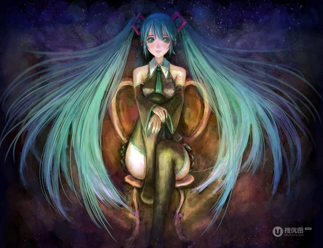 二次元女生初音未来唯美插画图片鉴赏4月11日