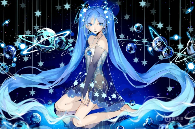 二次元女生初音未来唯美插画图片鉴赏4月11日