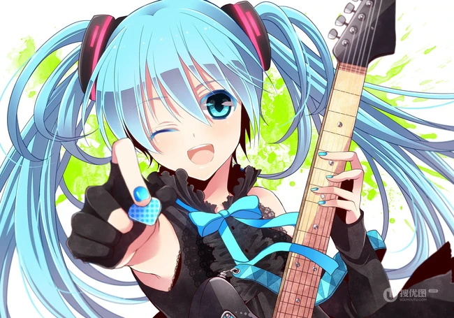 二次元虚拟人物初音未来插画鉴赏4月11日推荐二