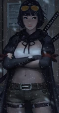 画师ZWGu女武士，侠客插画作品手机壁纸