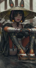 画师ZWGu女武士，侠客插画作品手机壁纸