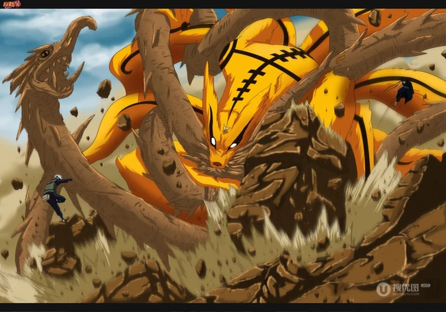 动漫《火影忍者》主角漩涡鸣人高清插画鉴赏