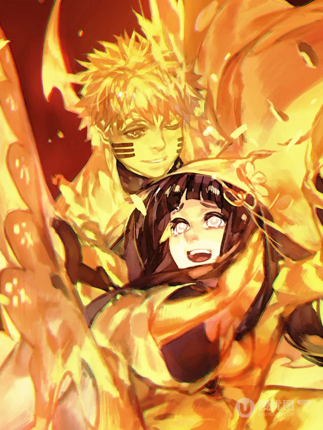 动漫《火影忍者》主角漩涡鸣人高清插画鉴赏