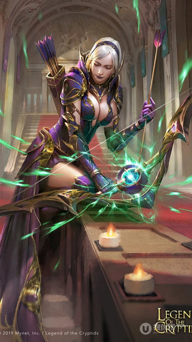 欧美古代动漫女弓箭手，女法师，战士动漫手绘壁纸