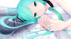 日本动漫虚拟人物初音未来创意炫彩桌面壁纸