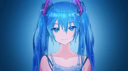 日本动漫虚拟人物初音未来创意炫彩桌面壁纸