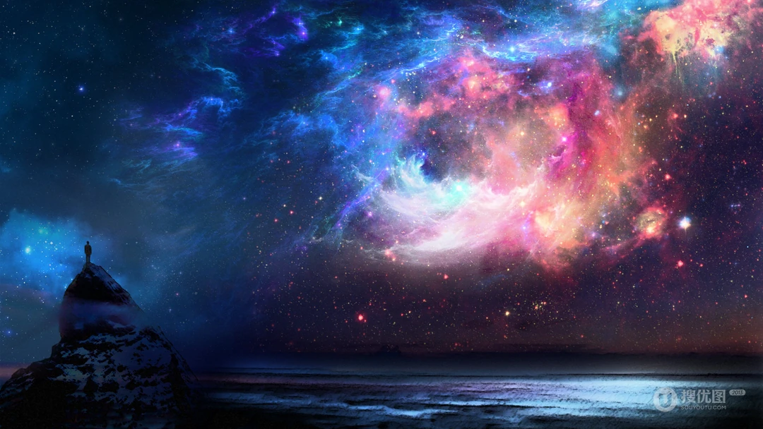 炫丽唯美的宇宙星云，神奇浩瀚的宇宙桌面壁纸图片