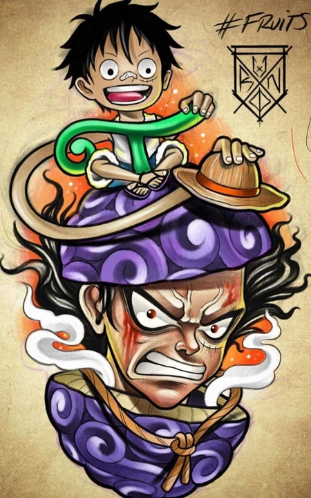 动漫海贼王创意插画图片