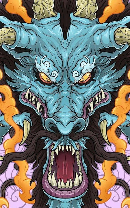 海贼王主题日系画风的角色龙帅酷图片