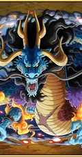动漫海贼王主要角色炫彩画框插画图片
