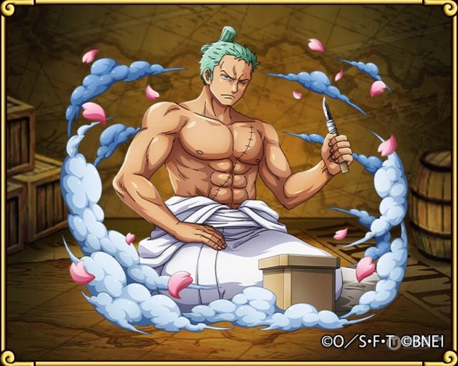 动漫海贼王主要角色炫彩画框插画图片