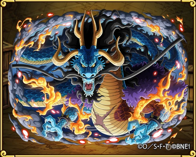 动漫海贼王主要角色炫彩画框插画图片