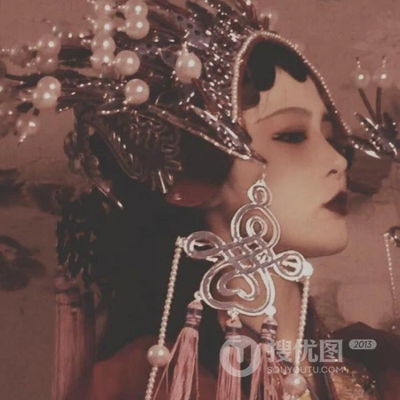 穿古代新娘装的古风女生QQ头像